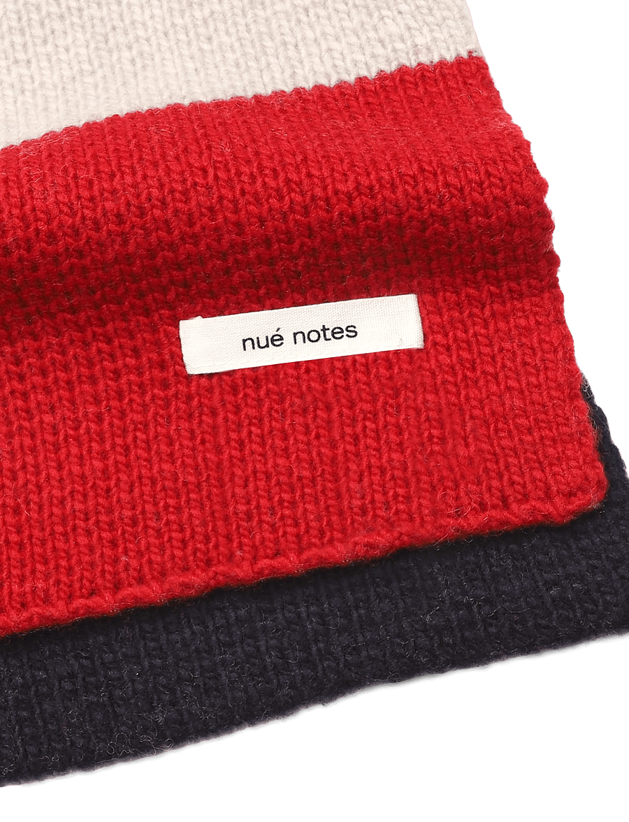 nué notes - Mieres Scarf - halsdukar - 979 red multi colour - 3