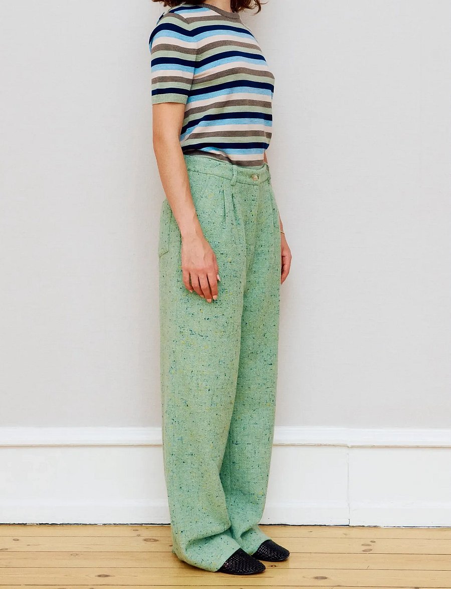 nué notes - Russell Pants - laia säärega püksid - 629 mint - 0