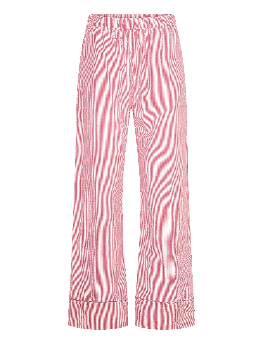 nué notes - Clearlake Pants - pyjamahosen - 381 red stripe - 1