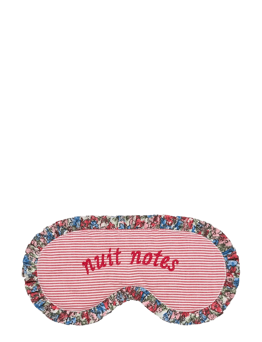 nué notes - Biggs Sleep mask - sovmasker - 381 red stripe - 0