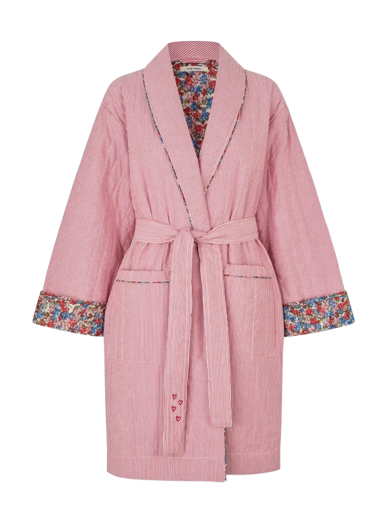 nué notes - Brea Jacket - bademäntel - 381 red stripe - 1