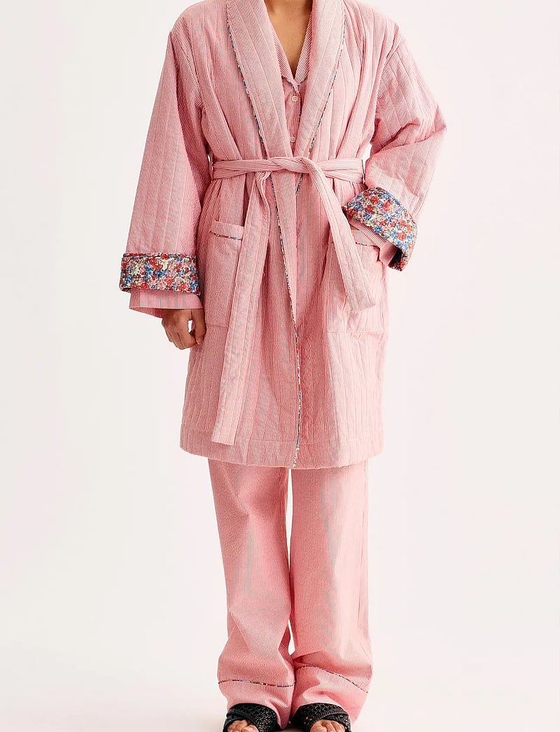 nué notes - Brea Jacket - bademäntel - 381 red stripe - 0