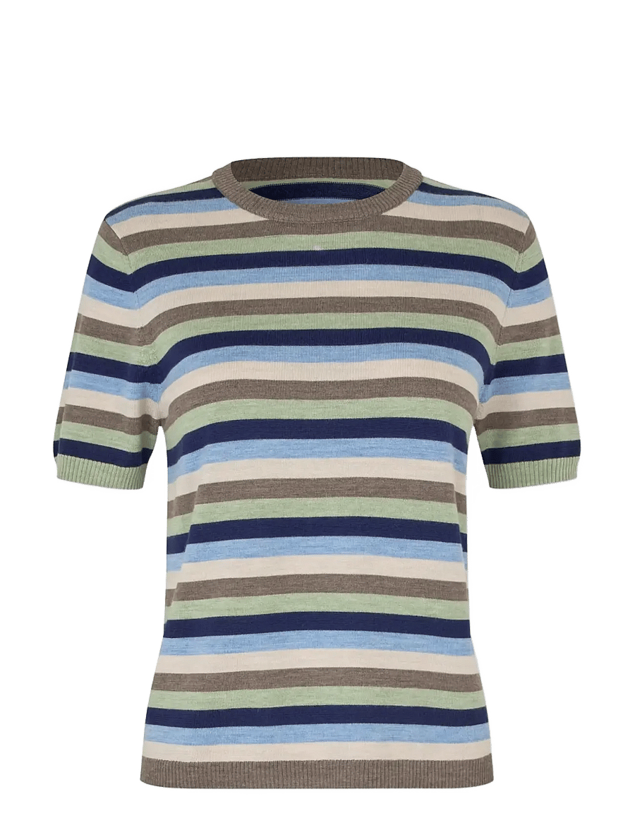 nué notes - Mirabel Crewneck - striktrøjer - 965 multi stripe - 1