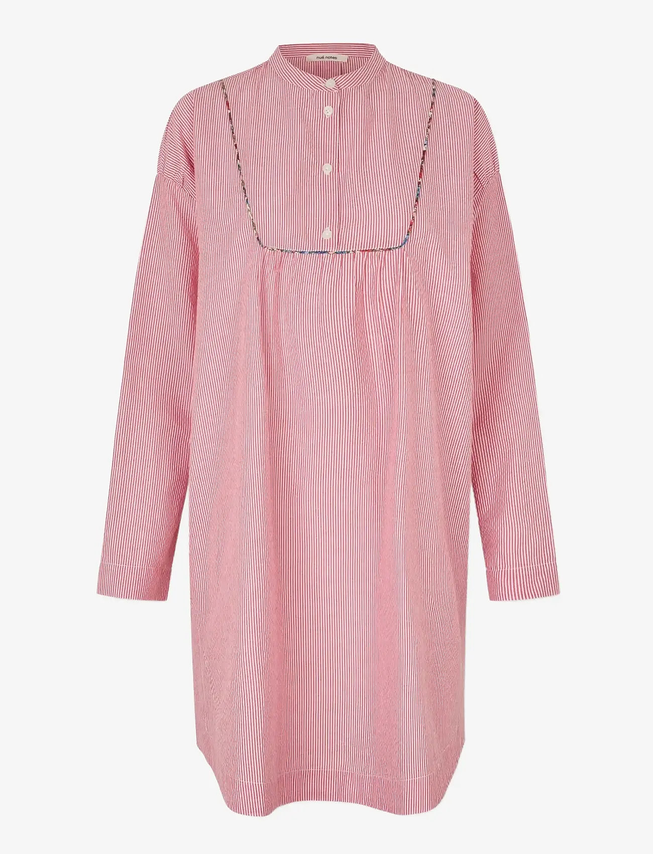 nué notes - Astana Dress - hemdkleider - 381 red stripe - 1