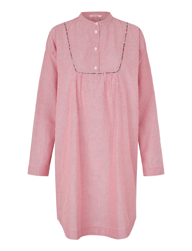 nué notes - Astana Dress - hemdkleider - 381 red stripe - 1