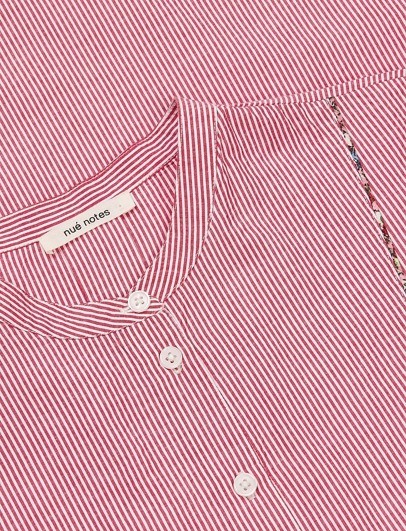 nué notes - Astana Dress - hemdkleider - 381 red stripe - 2