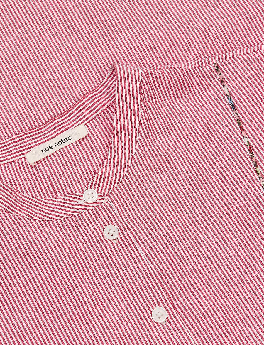 nué notes - Astana Dress - hemdkleider - 381 red stripe - 2
