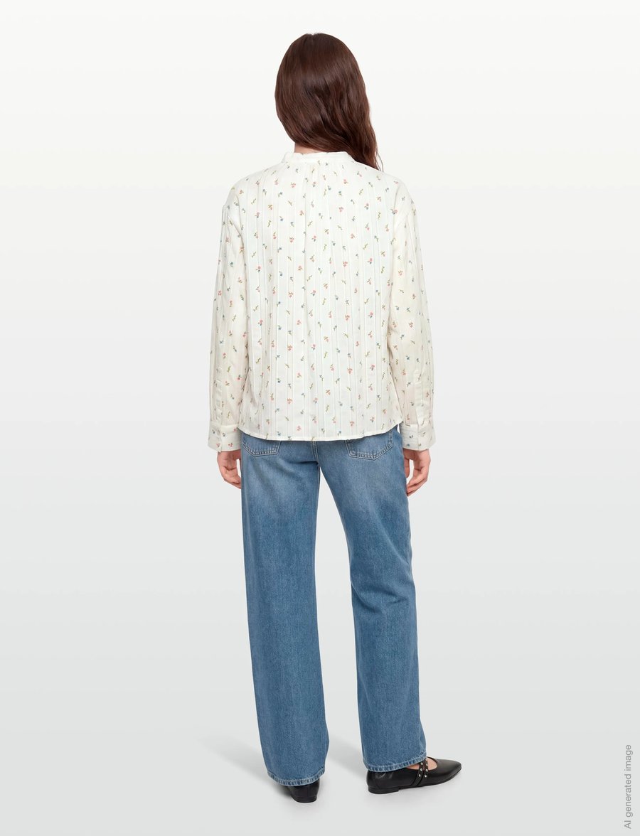 nué notes - Florian Shirt - pikkade varrukatega särgid - 924 blooming tapestry - 4