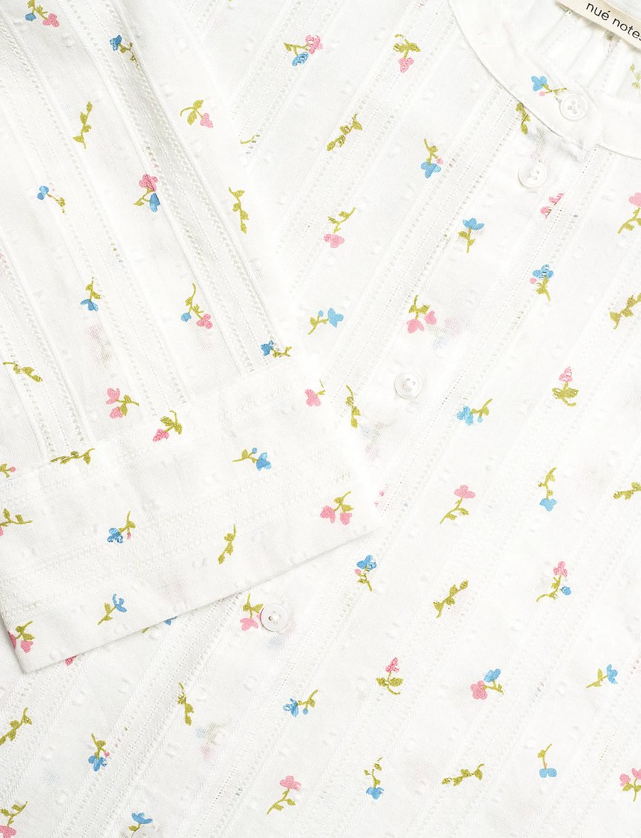 nué notes - Florian Shirt - pikkade varrukatega särgid - 924 blooming tapestry - 5