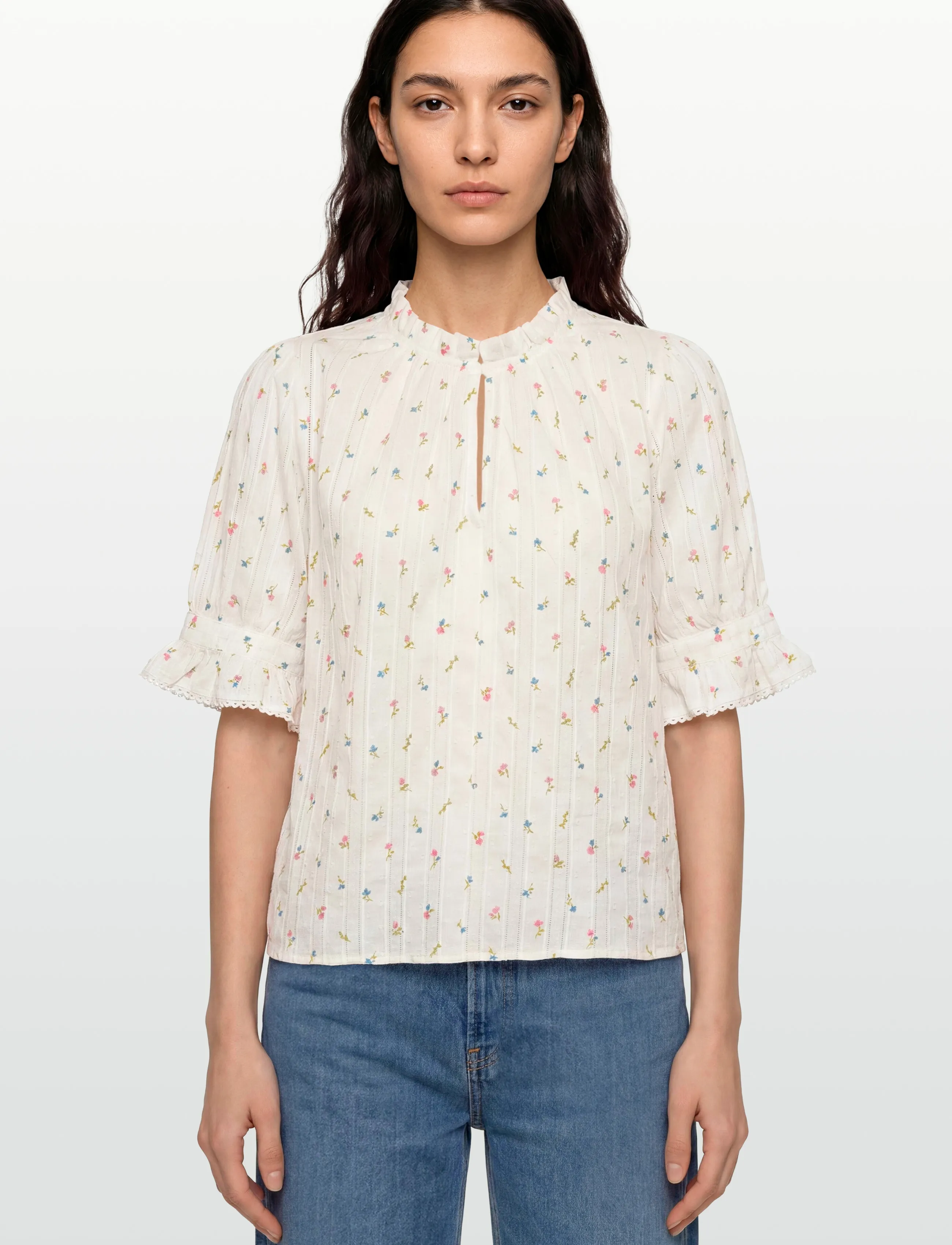 nué notes - Lucena Blouse - kortärmade blusar - 924 blooming tapestry - 4