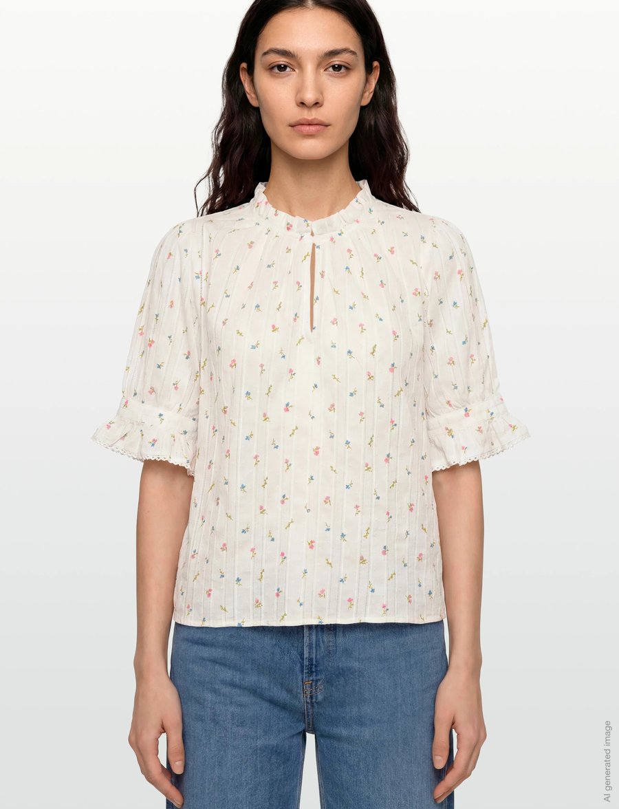 nué notes - Lucena Blouse - kortärmade blusar - 924 blooming tapestry - 4