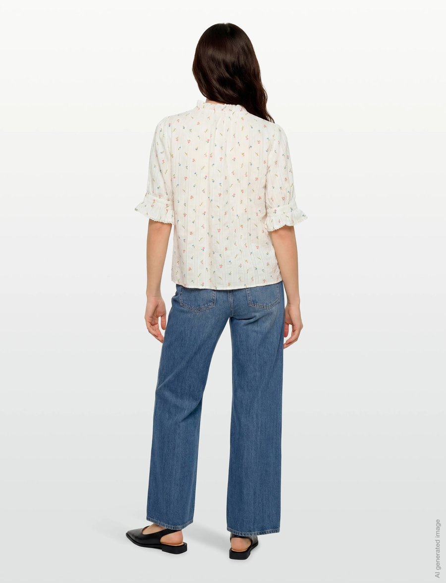 nué notes - Lucena Blouse - kortärmade blusar - 924 blooming tapestry - 5