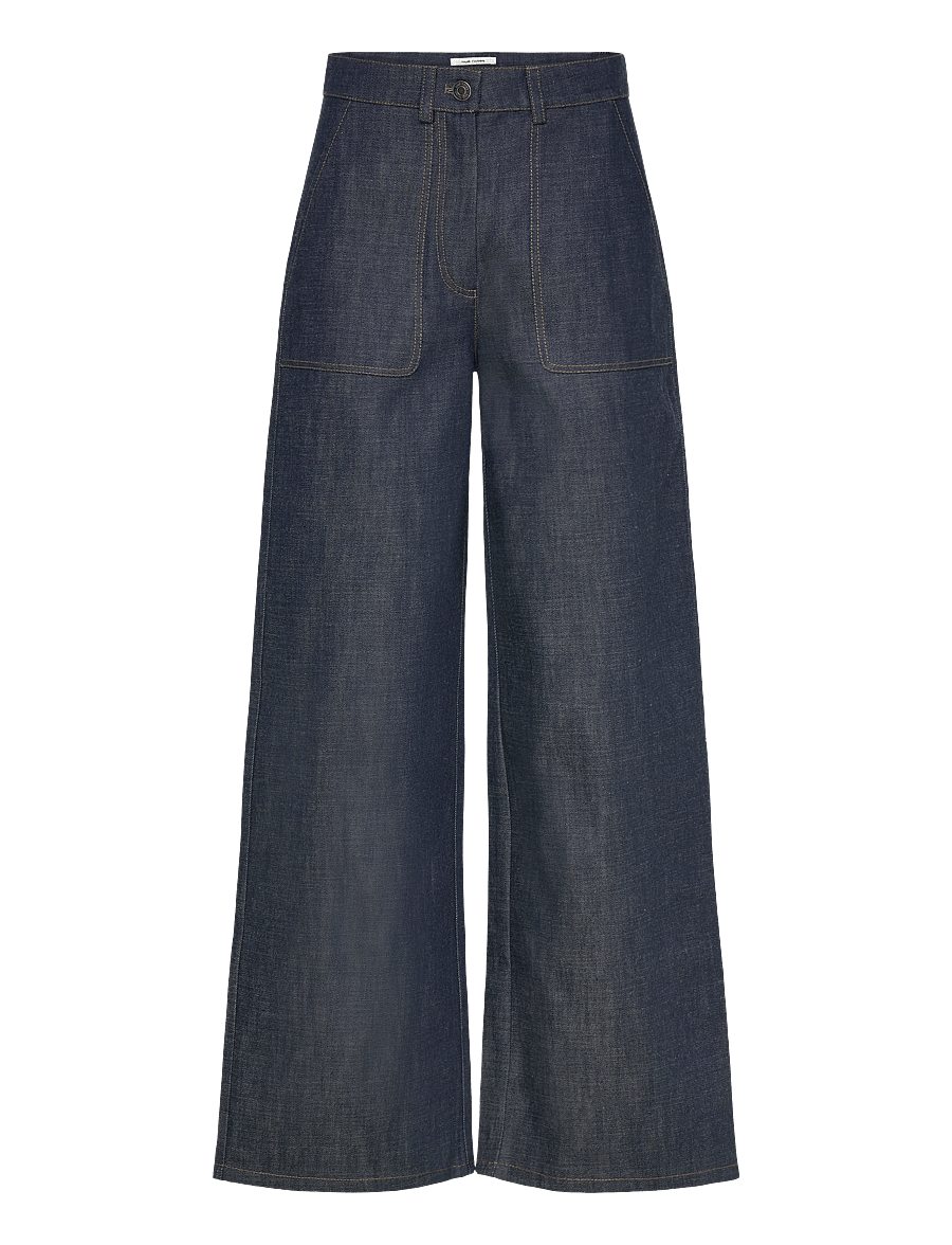 nué notes - Ubeda Pants - brede jeans - 447 dark denim - 0