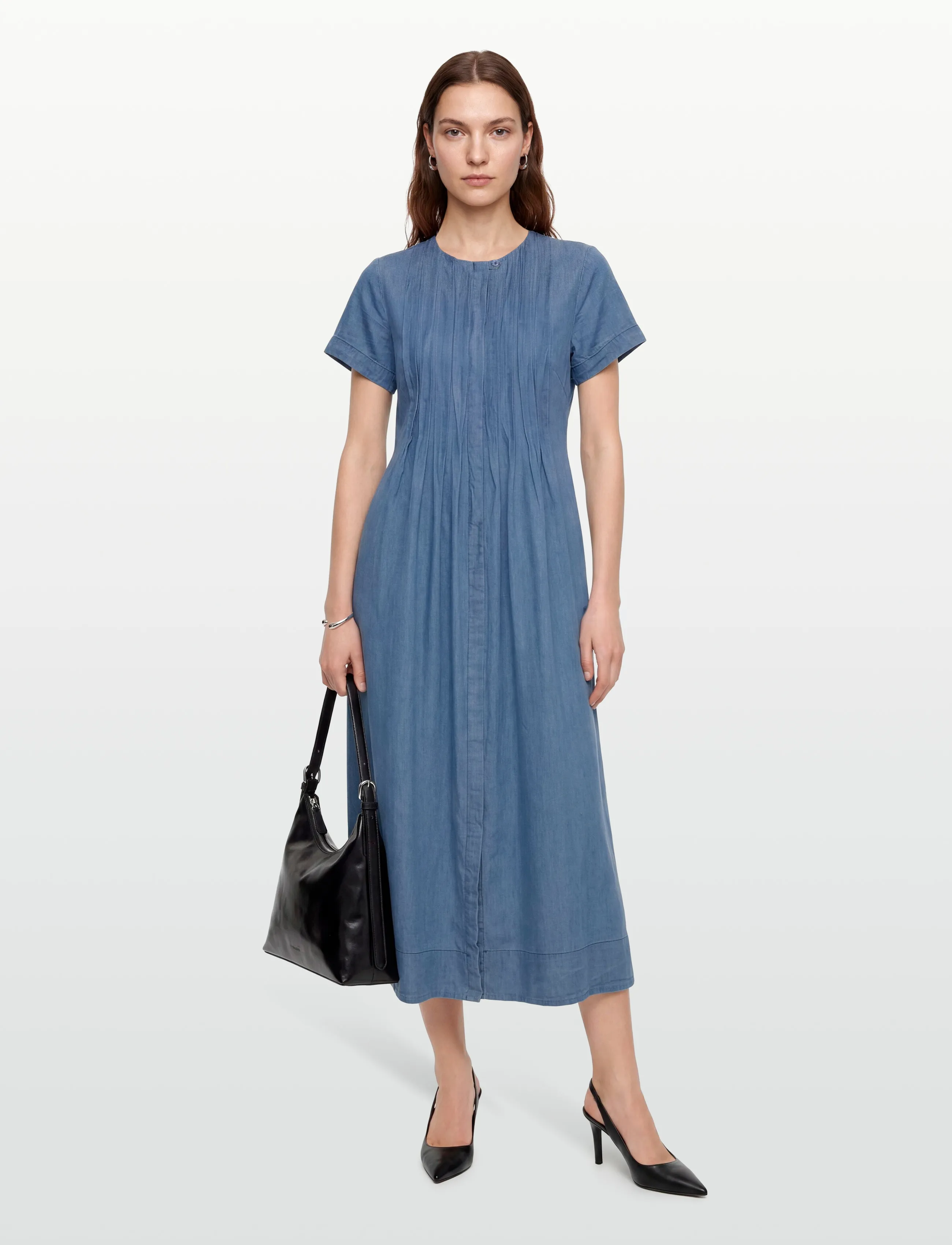 nué notes Belize Dress - Maxi kjoler - 406 DENIM BLUE / blue