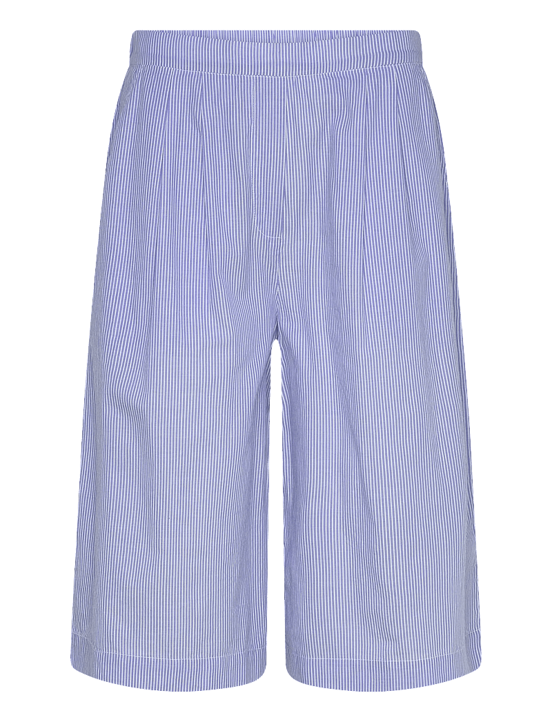 nué notes - Giza Shorts - casual shorts - 575 blue stripe mix - 0