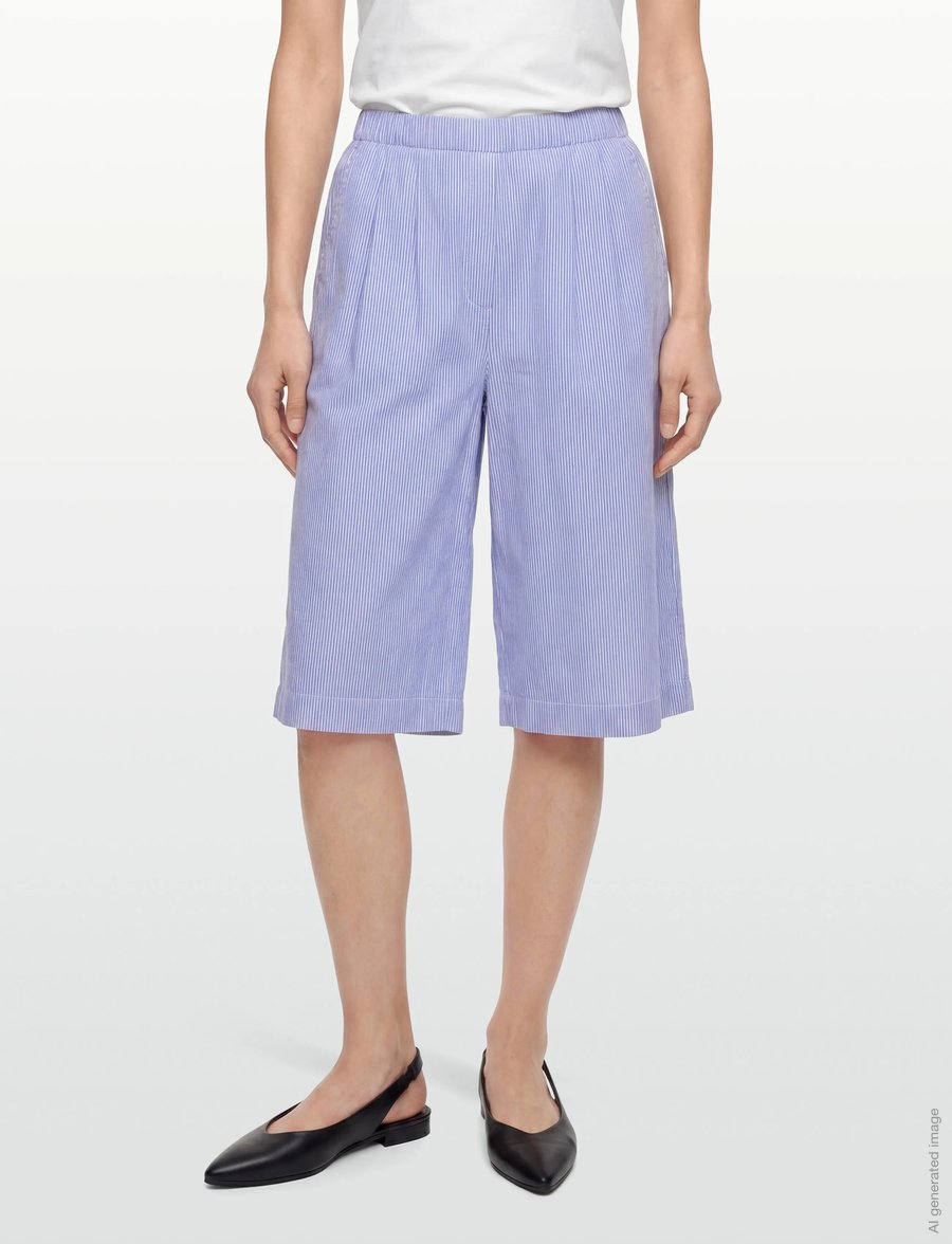 nué notes - Giza Shorts - casual szorty - 575 blue stripe mix - 3