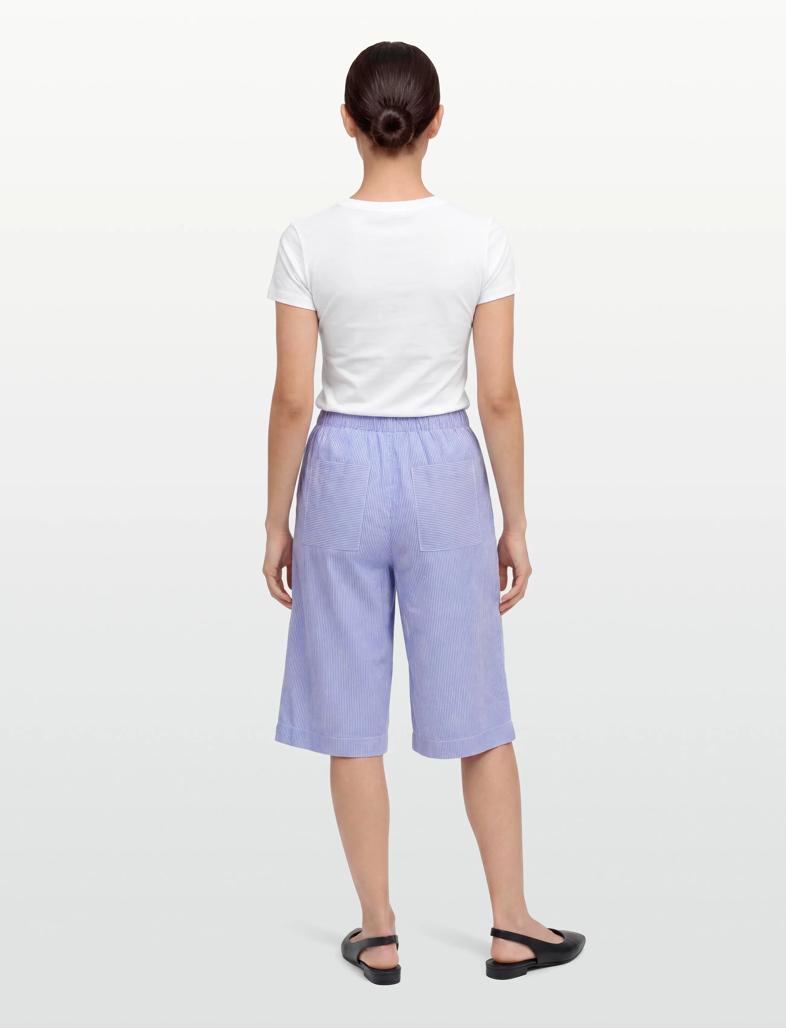 nué notes - Giza Shorts - casual szorty - 575 blue stripe mix - 4