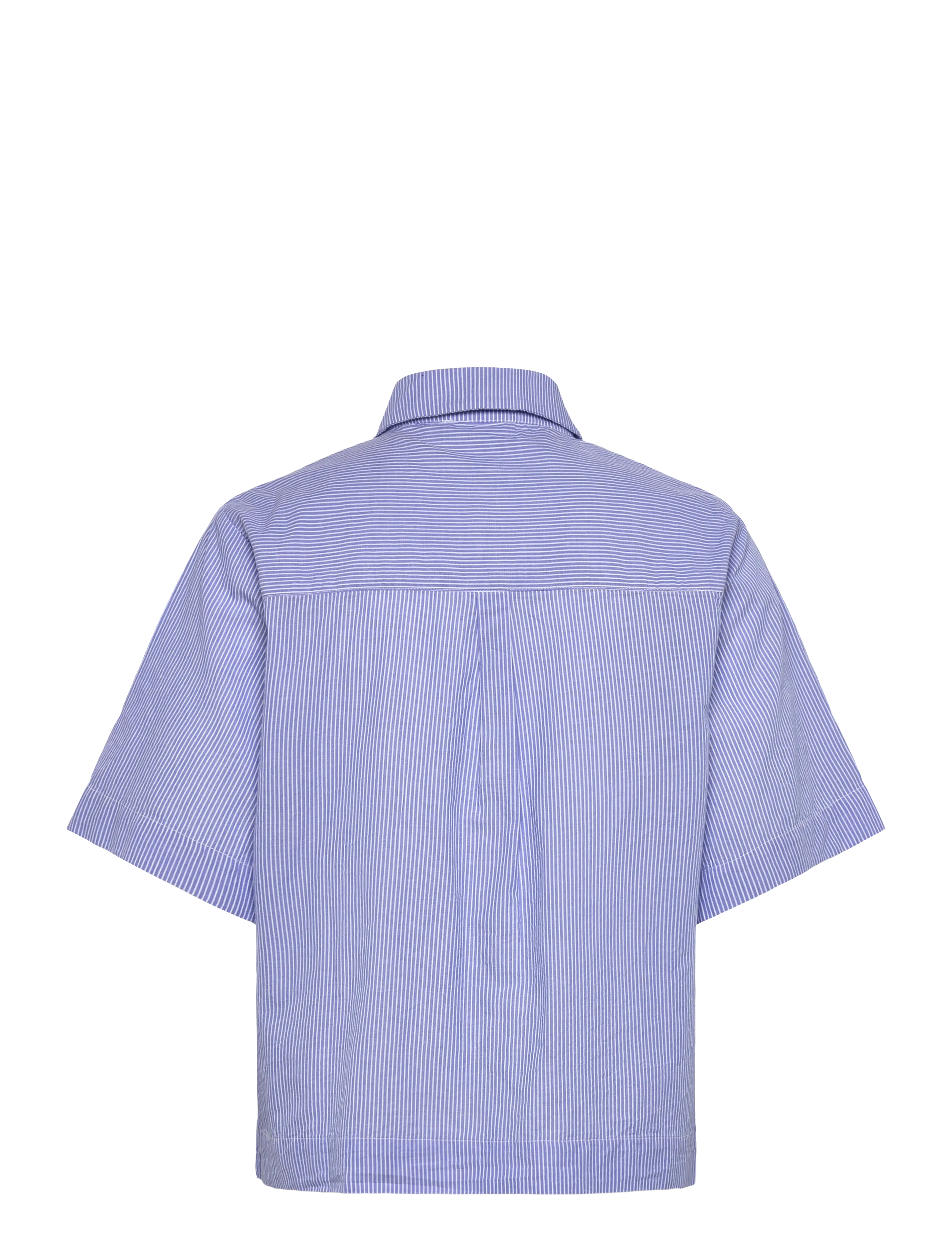 nué notes - Eibar Shirt - kurzärmlige hemden - 575 blue stripe mix - 2