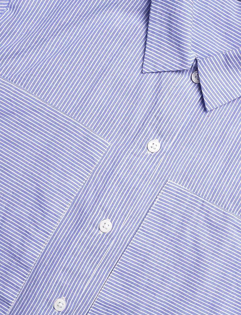 nué notes - Eibar Shirt - kortærmede skjorter - 575 blue stripe mix - 2
