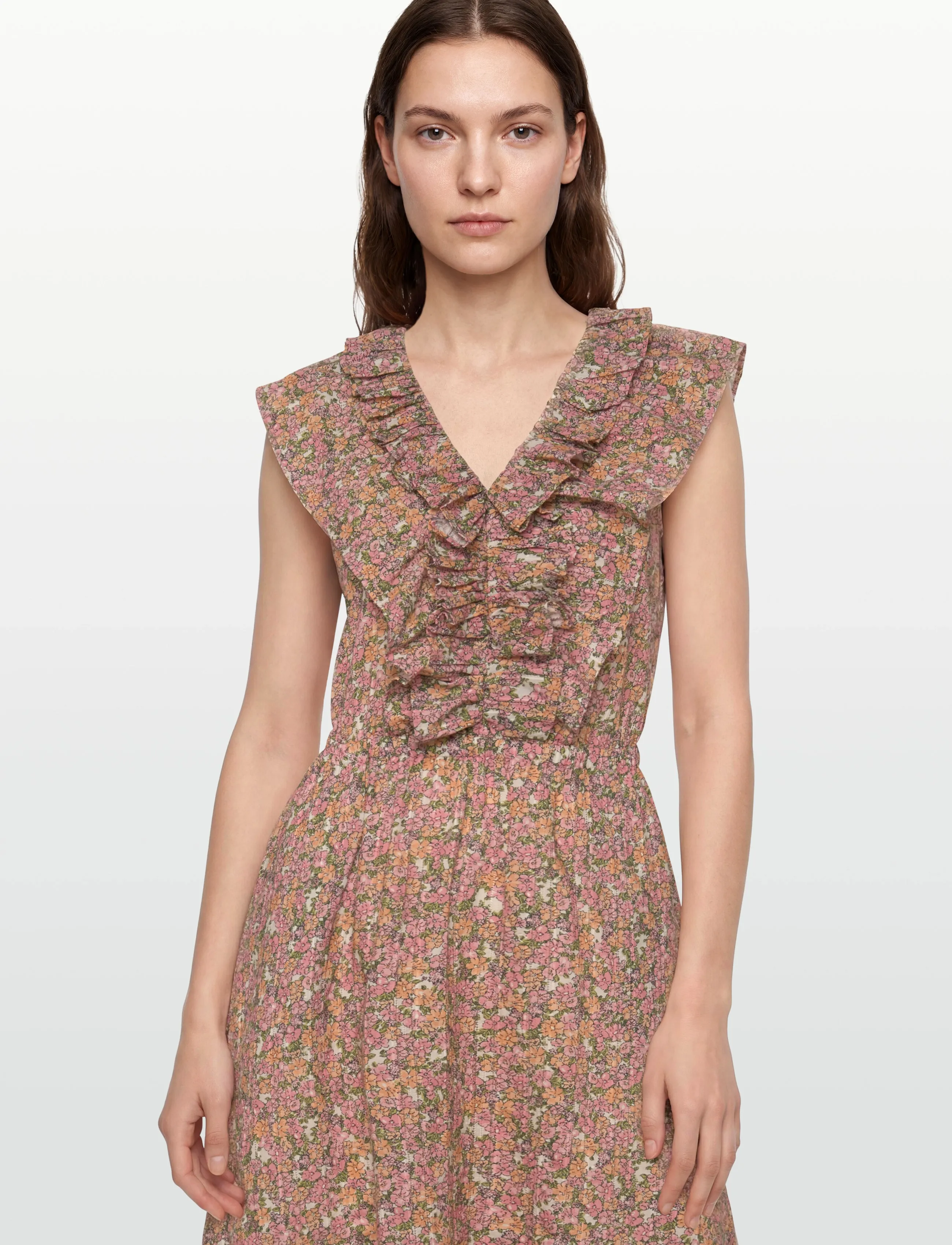 nué notes - Antequera Dress - maxikleider - 188 peach floral - 3