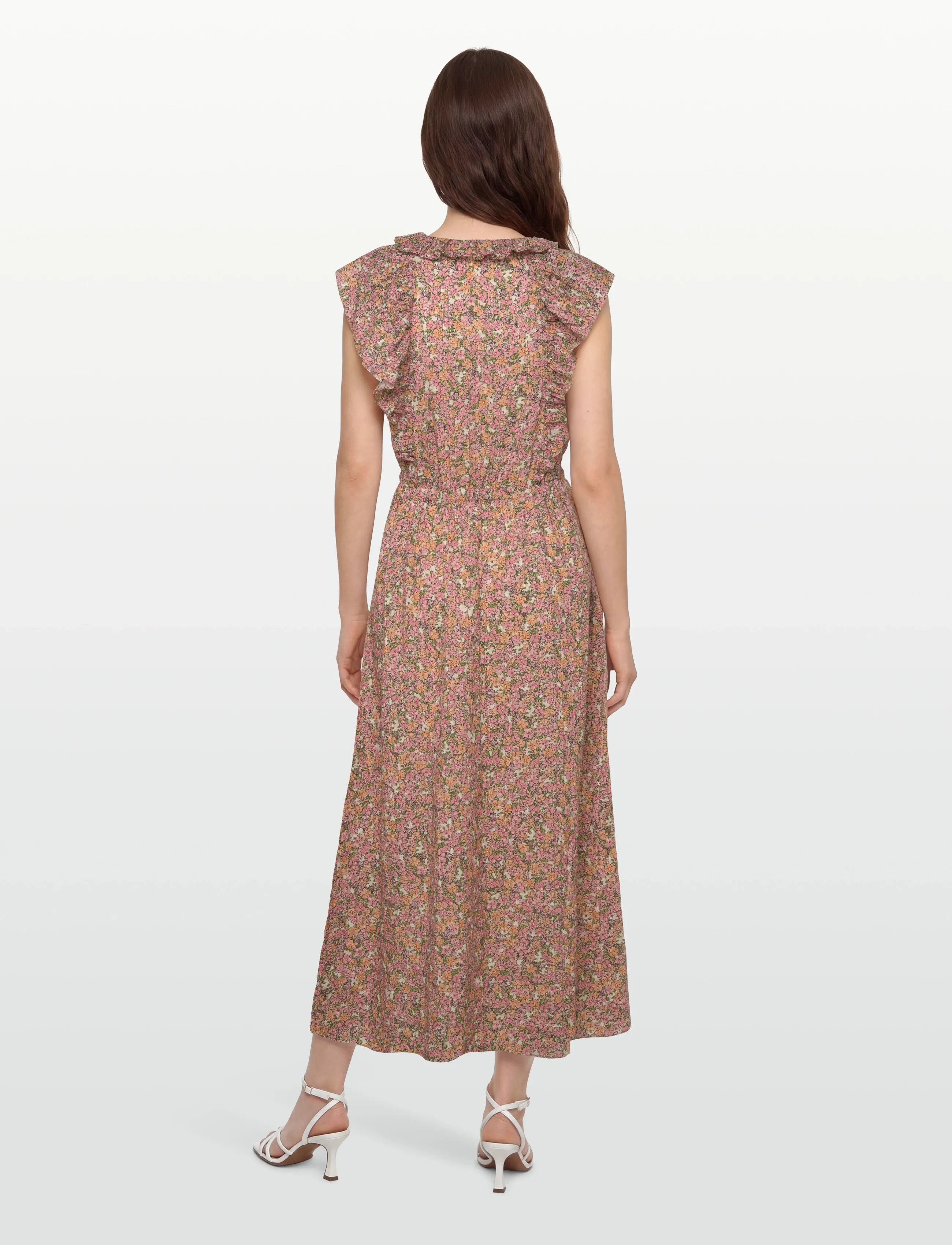nué notes - Antequera Dress - maxikleider - 188 peach floral - 4