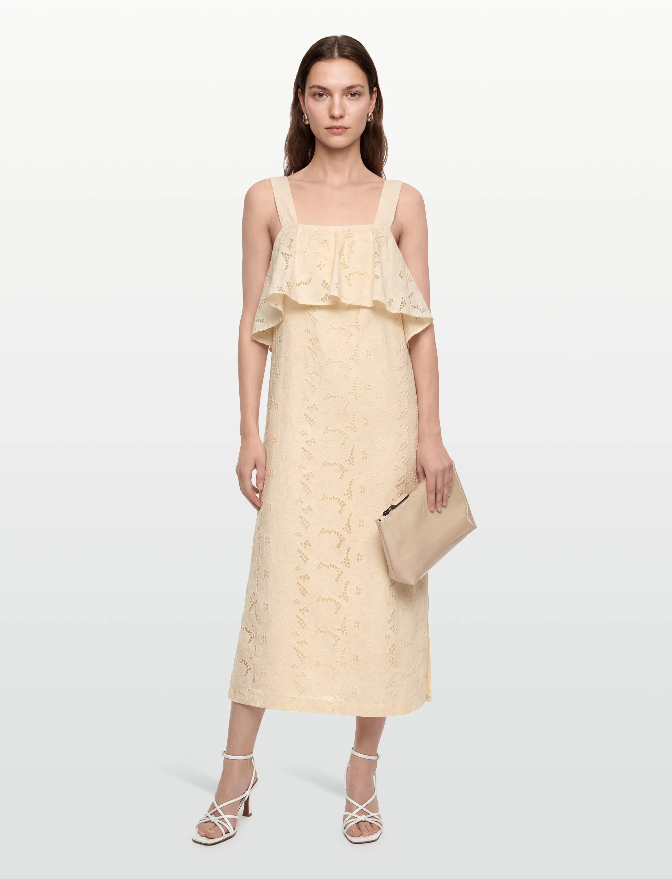 nué notes Osuna Dress, 40, Dresses, Creme - Summer Frauen