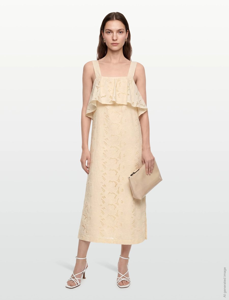 nué notes - Osuna Dress - sommerkleider - 007 egret - 0