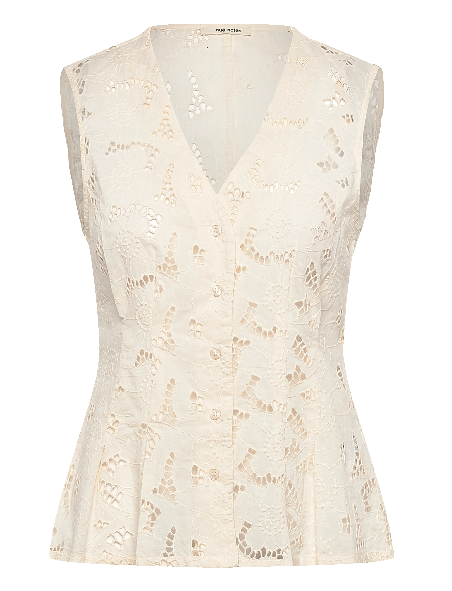 nué notes - Sestao Vest - linnen - 007 egret - 0