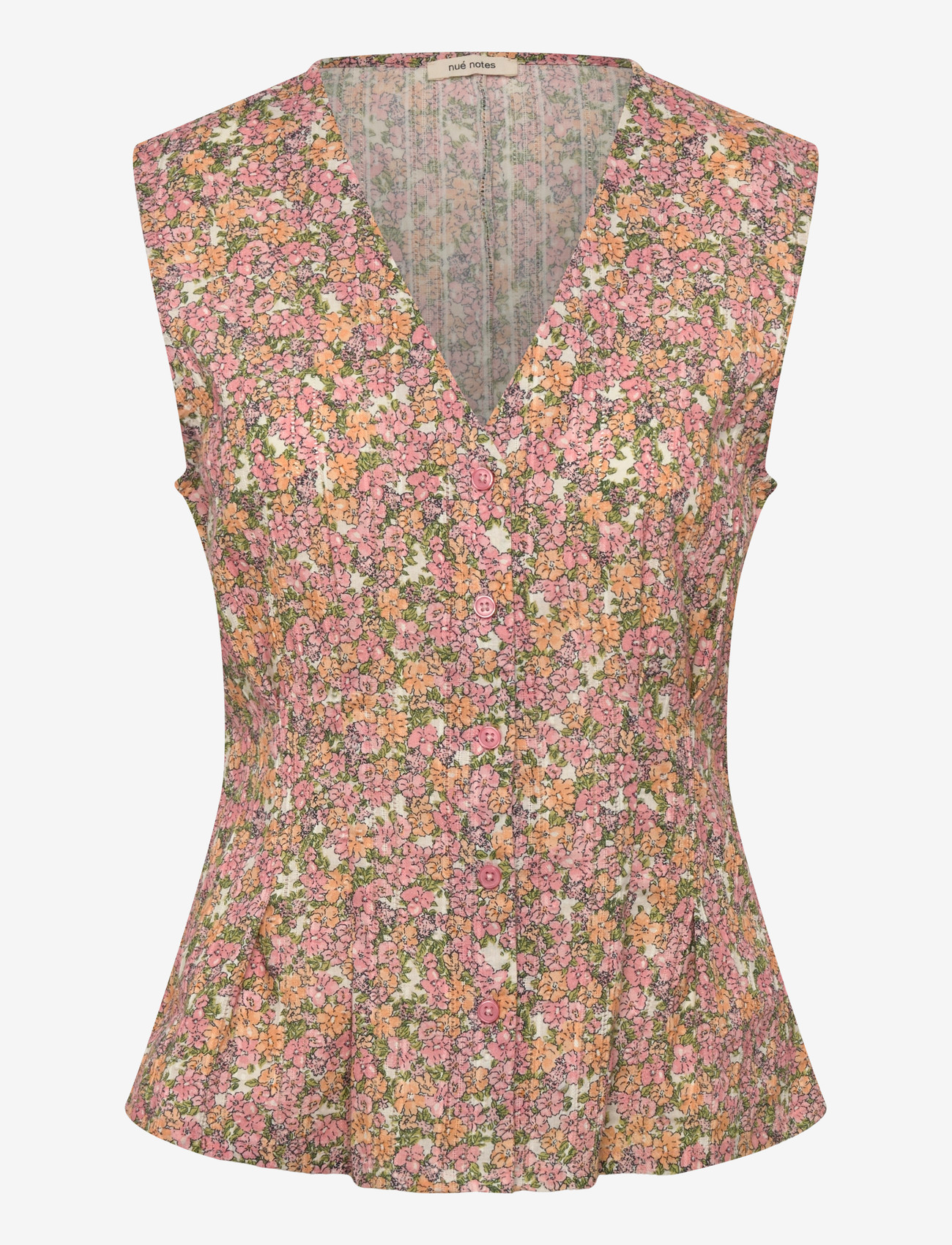 nué notes - Sergovia Vest - adītas vestes - 188 peach floral - 0