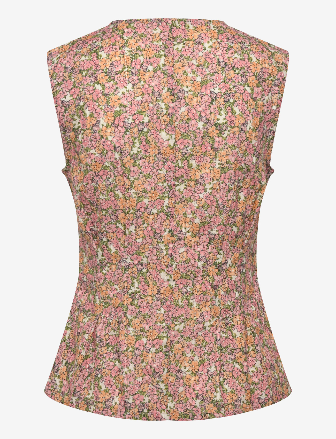nué notes - Sergovia Vest - adītas vestes - 188 peach floral - 1
