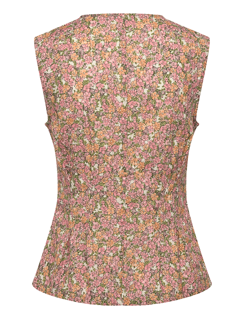 nué notes - Sergovia Vest - adītas vestes - 188 peach floral - 1