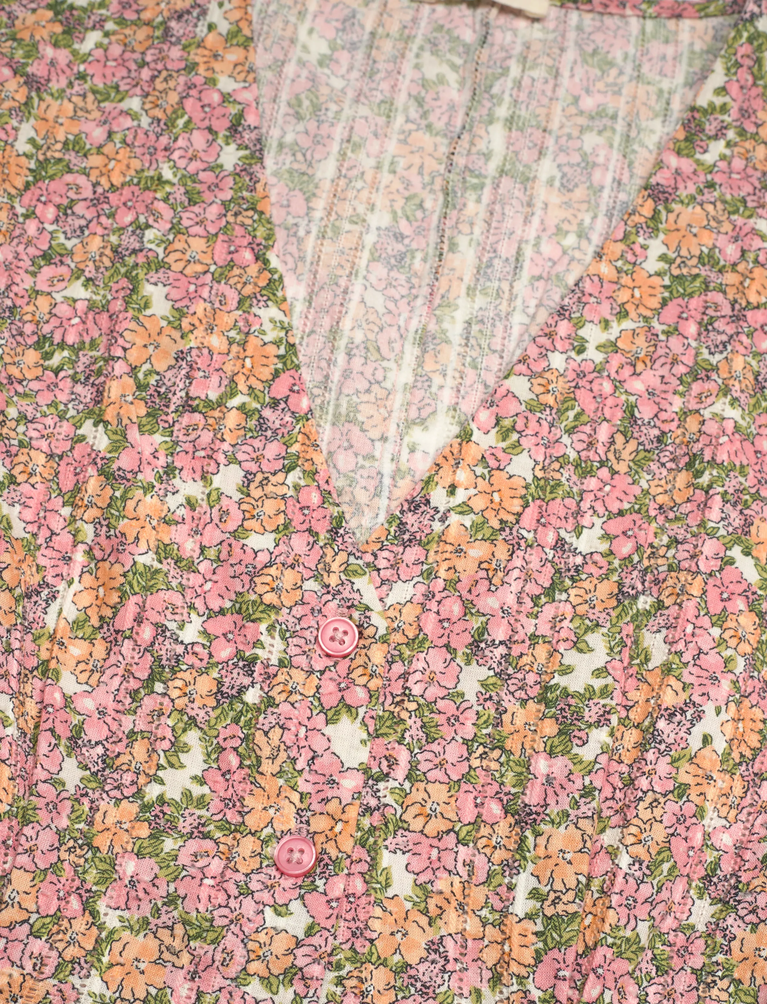 nué notes - Sergovia Vest - knitted vests - 188 peach floral - 5