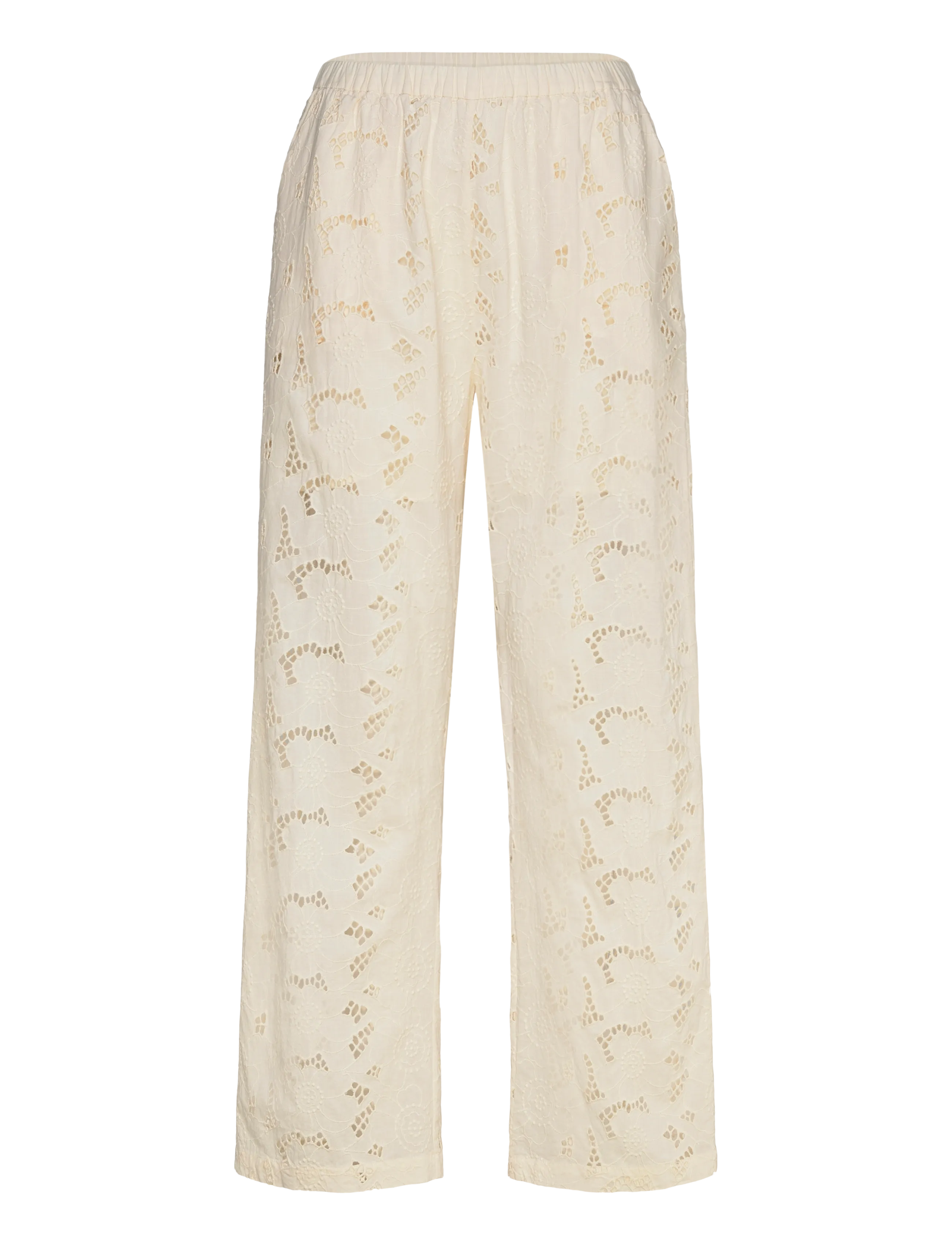 nué notes Miami Pants - Raka byxor - 007 EGRET / cream