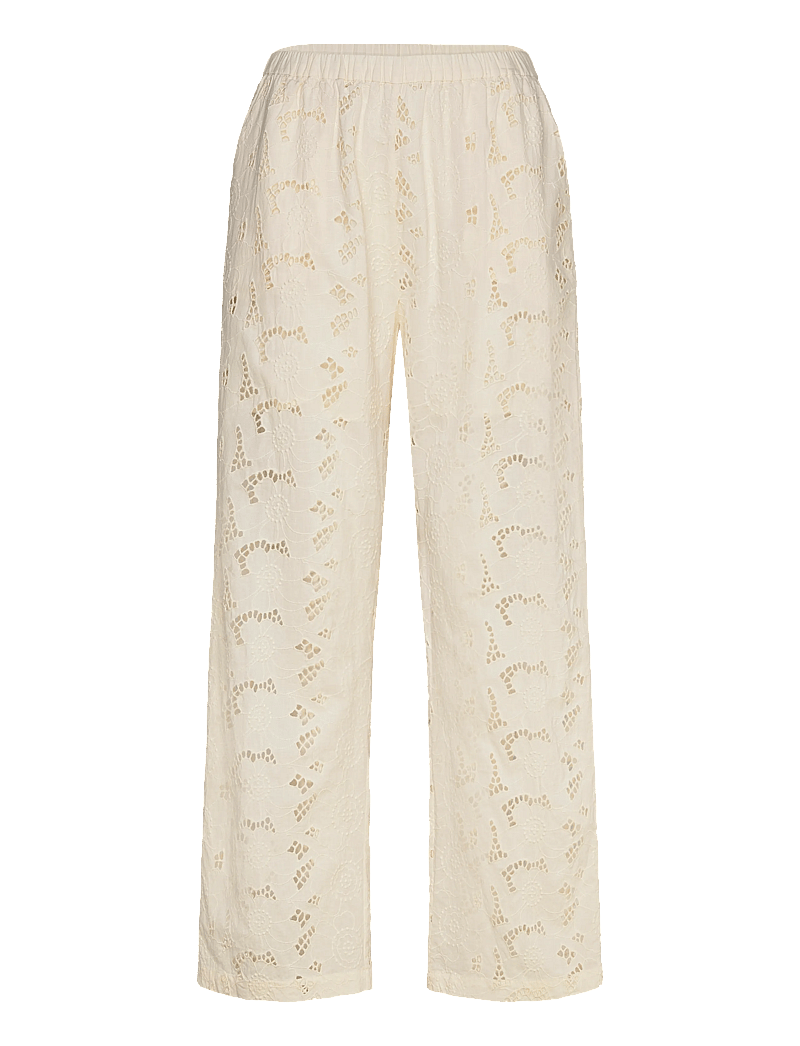 nué notes - Miami Pants - bukser med lige ben - 007 egret - 0