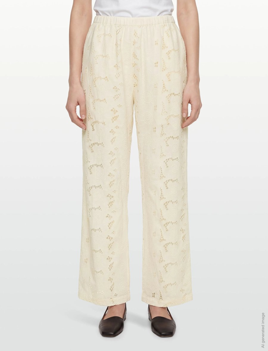 nué notes - Miami Pants - raka byxor - 007 egret - 3