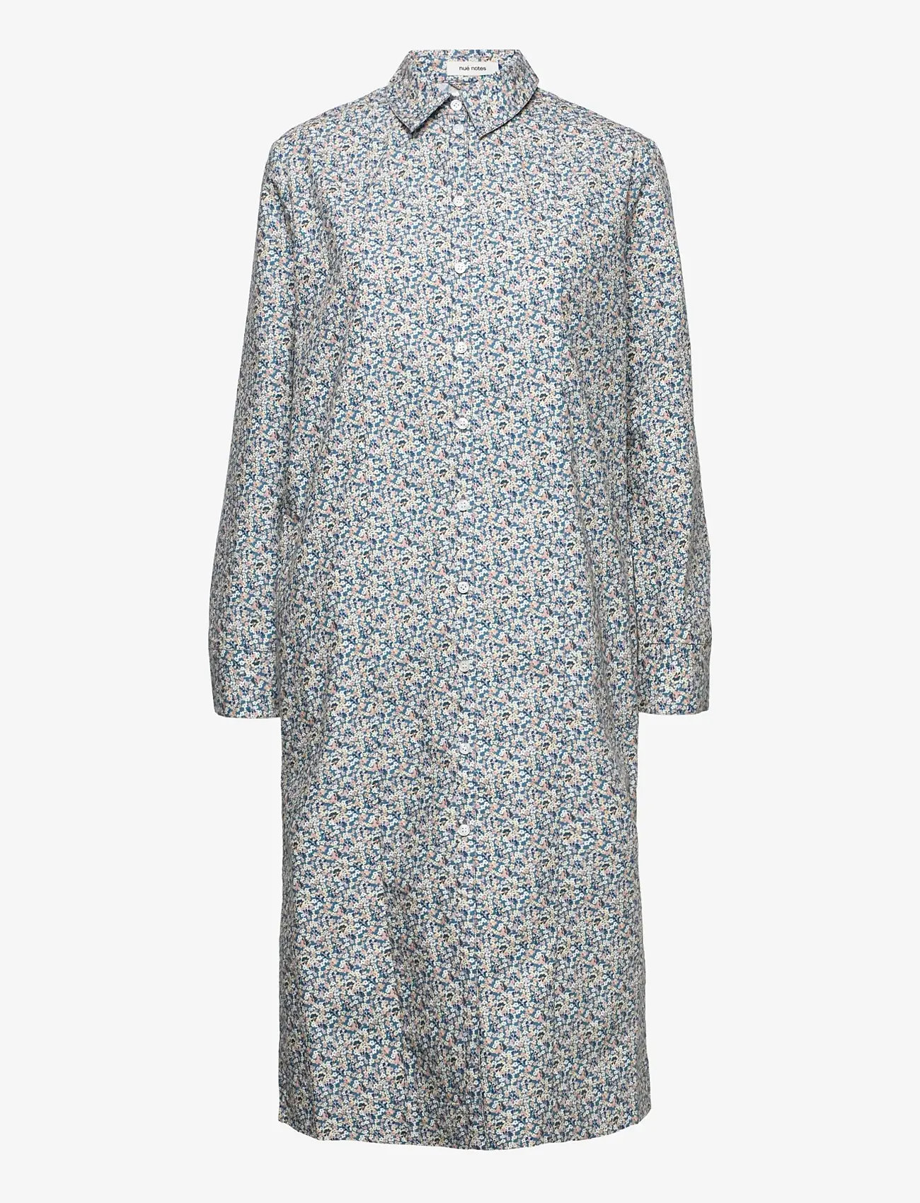 nué notes - Titus Dress - skjortklänningar - dusty blue - 0