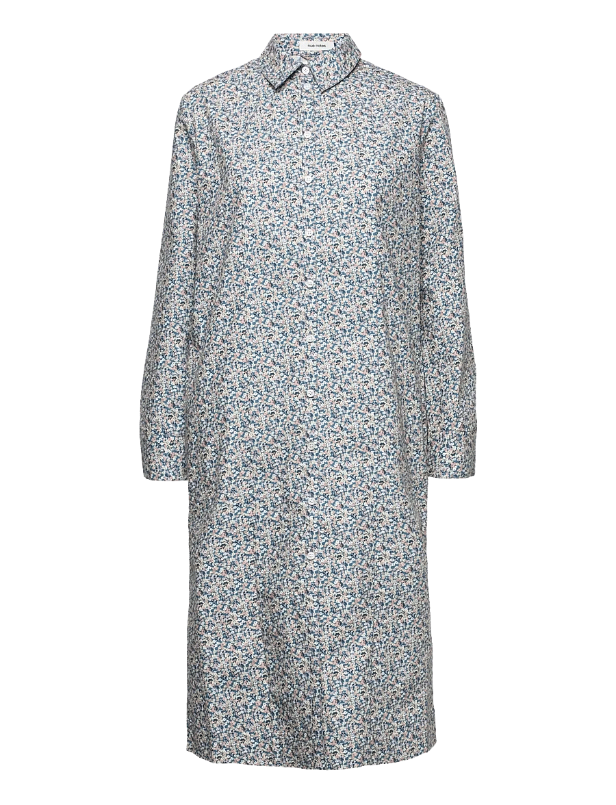 nué notes - Titus Dress - sukienki koszulowe - dusty blue - 0