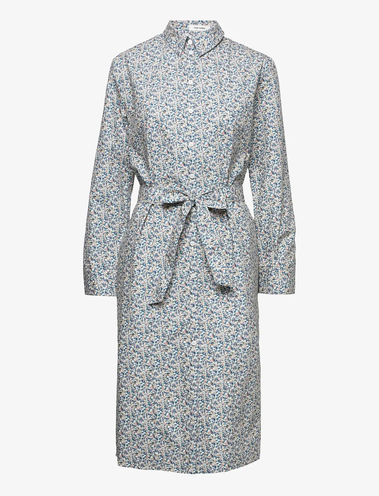 nué notes - Titus Dress - skjortklänningar - dusty blue - 1
