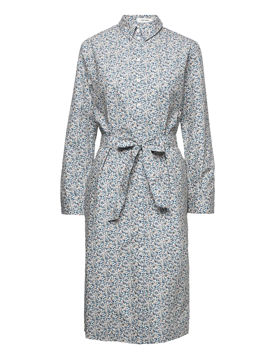 nué notes - Titus Dress - sukienki koszulowe - dusty blue - 1