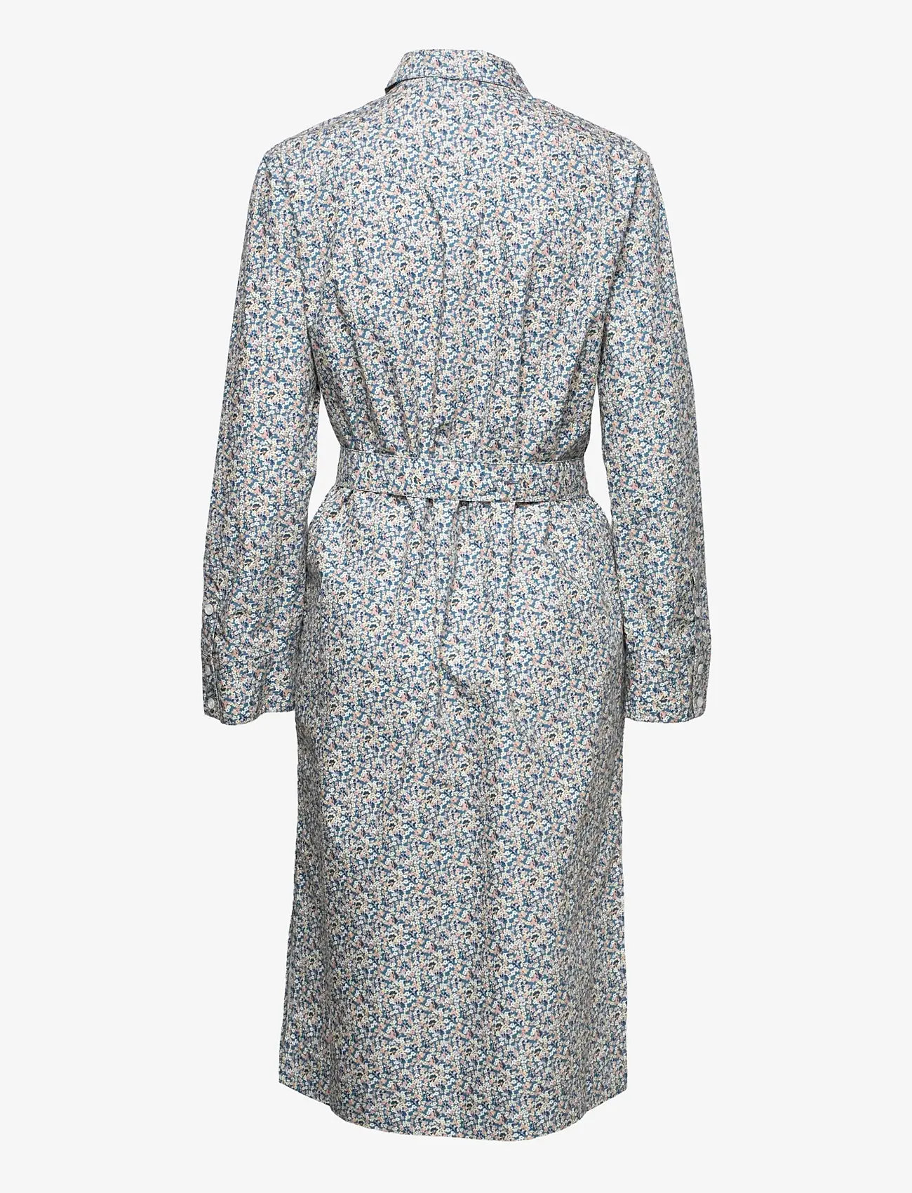 nué notes - Titus Dress - skjortklänningar - dusty blue - 2