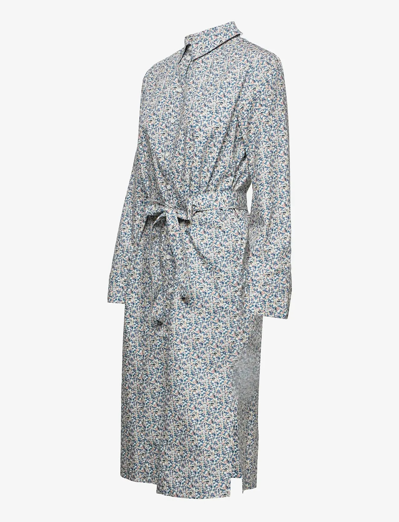 nué notes - Titus Dress - skjortklänningar - dusty blue - 3