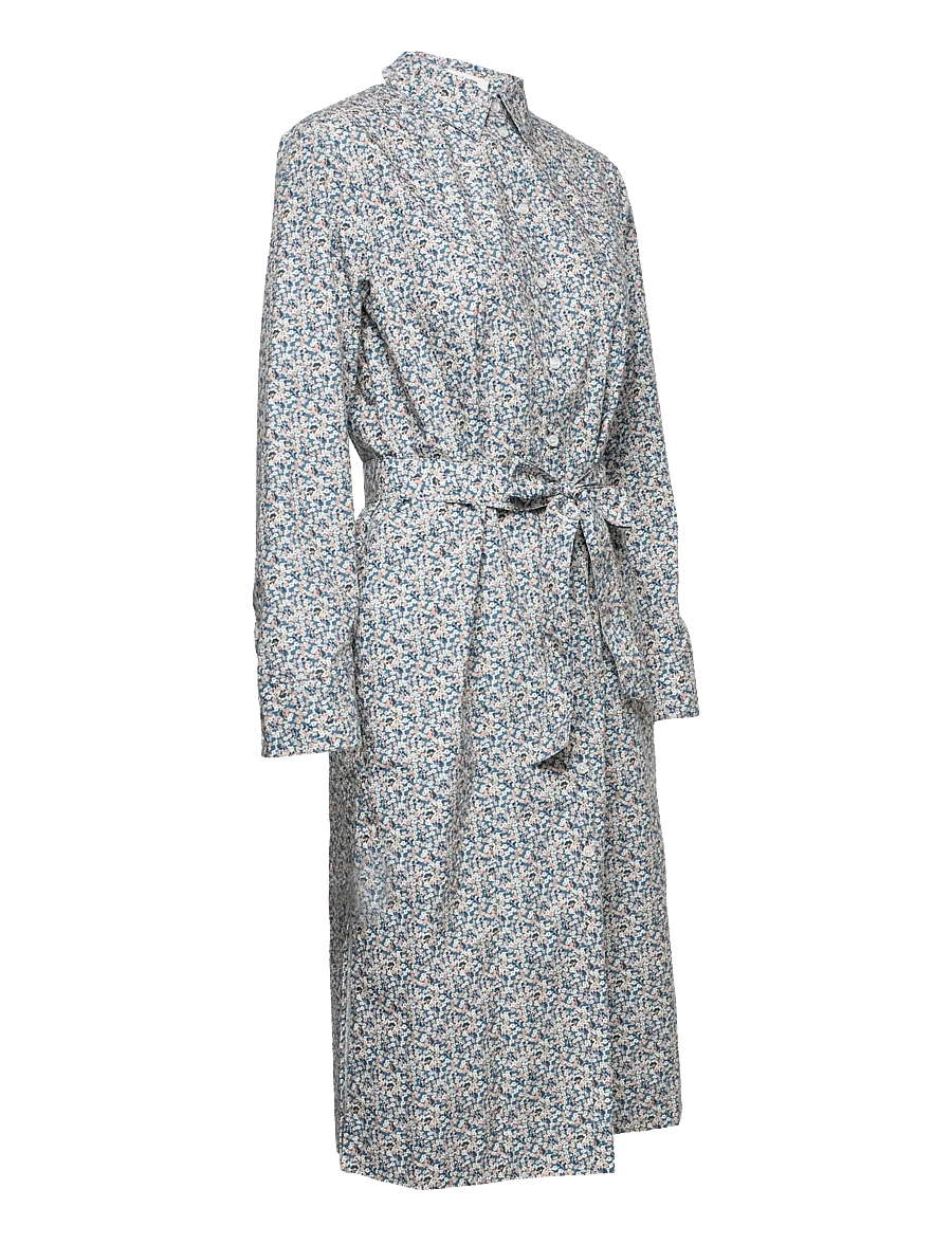 nué notes - Titus Dress - sukienki koszulowe - dusty blue - 4