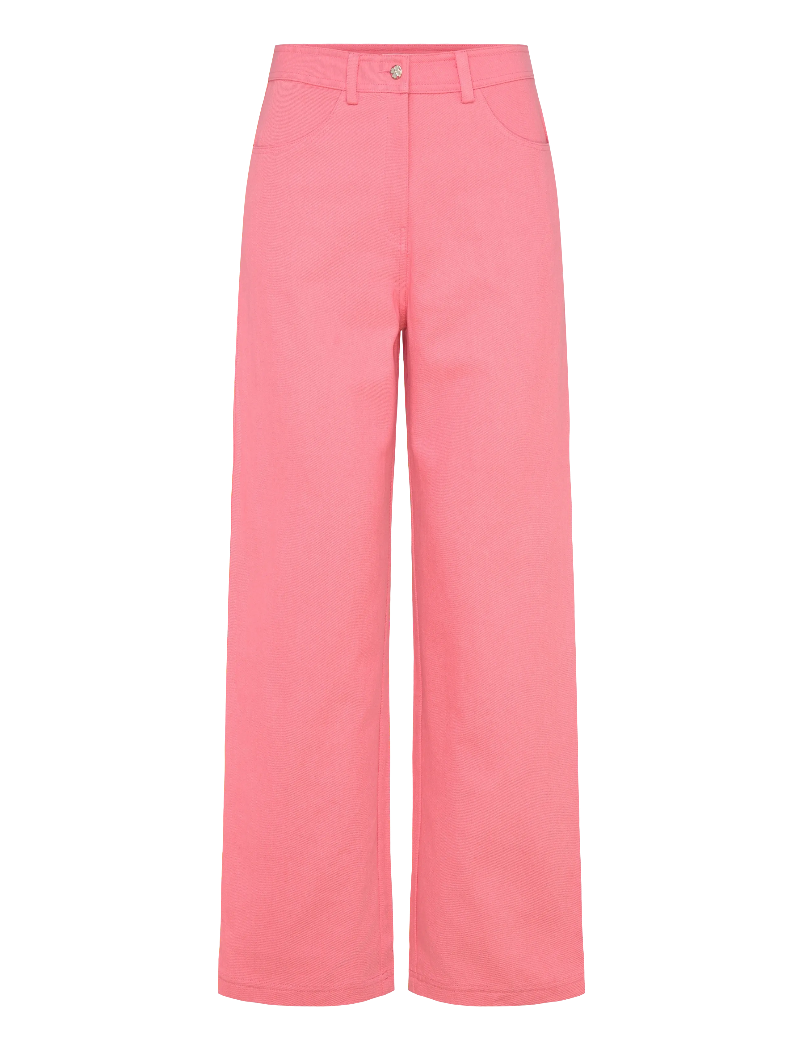 nué notes Jade Pants - Straight Leg Hosen - PEACH BLOSSOM / pink/rose