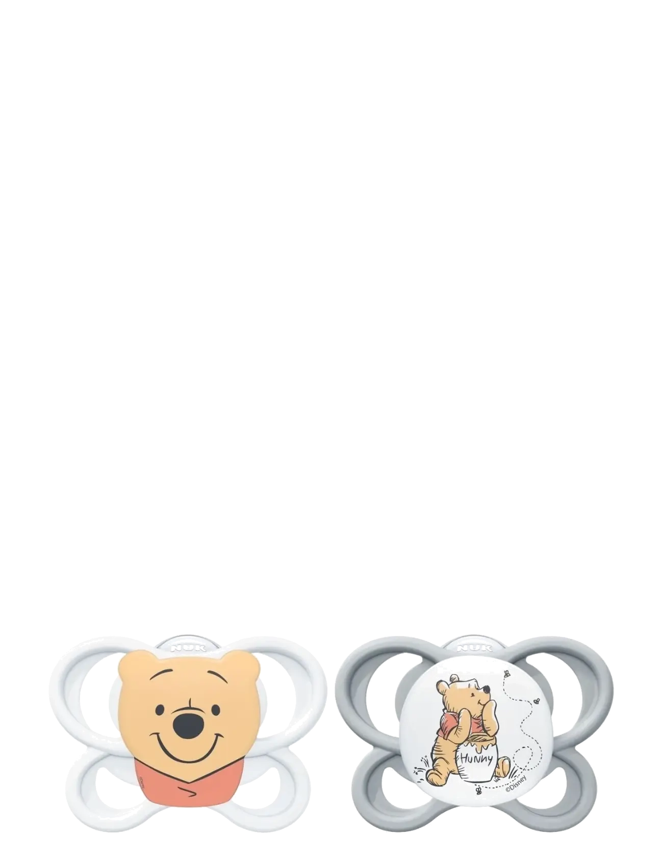NUK - Perfect Match Air Winnie the Pooh, size 0-6 months - nappar - grey/white - 1