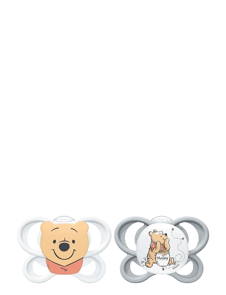 NUK - Perfect Match Air Winnie the Pooh, size 0-6 months - nappar - grey/white - 1