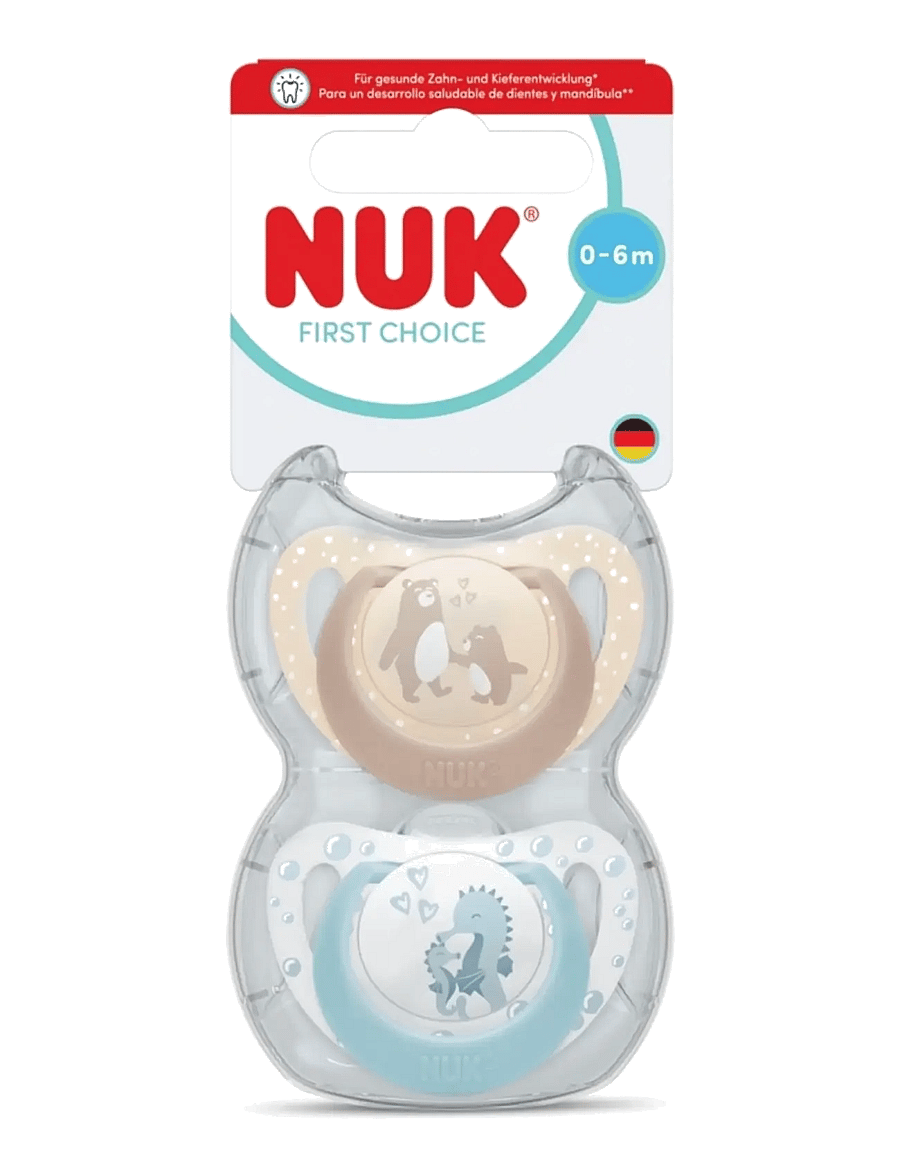 NUK - First Choice Bear/Seahorse, size 0-6 months - nappar - bear/seahorse - 0