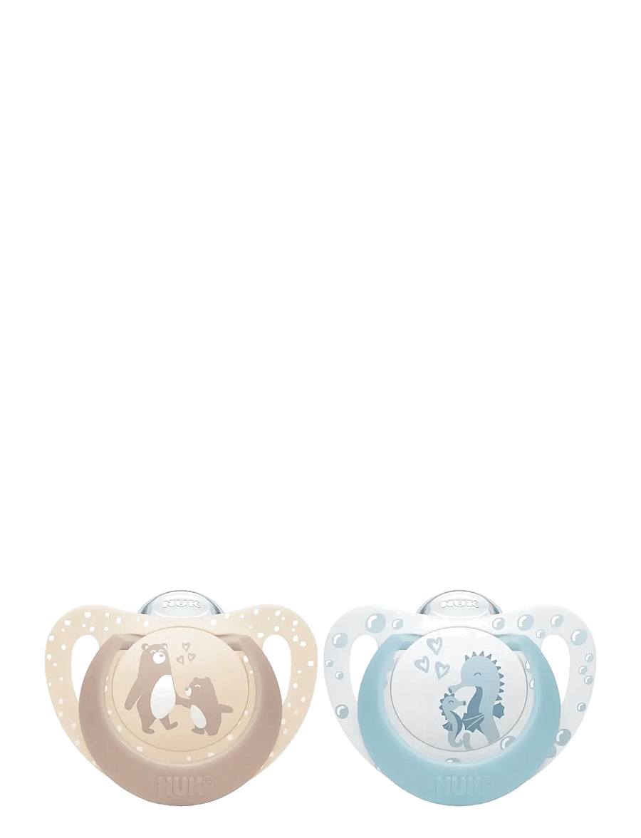 NUK - First Choice Bear/Seahorse, size 0-6 months - nappar - bear/seahorse - 1