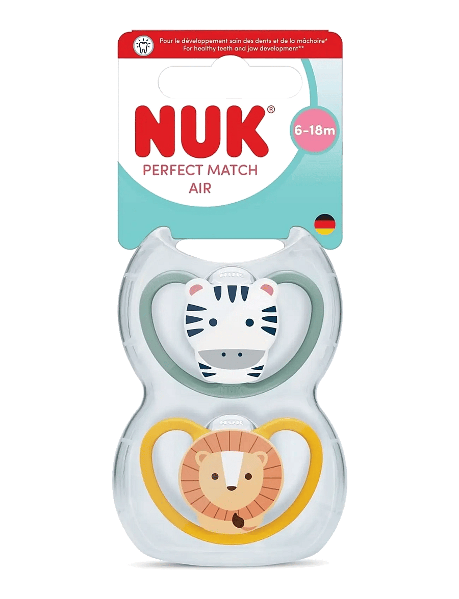 NUK - Perfect Match Air Zebra/Lion, size 6-18 months - sutter - zebra/lion - 0