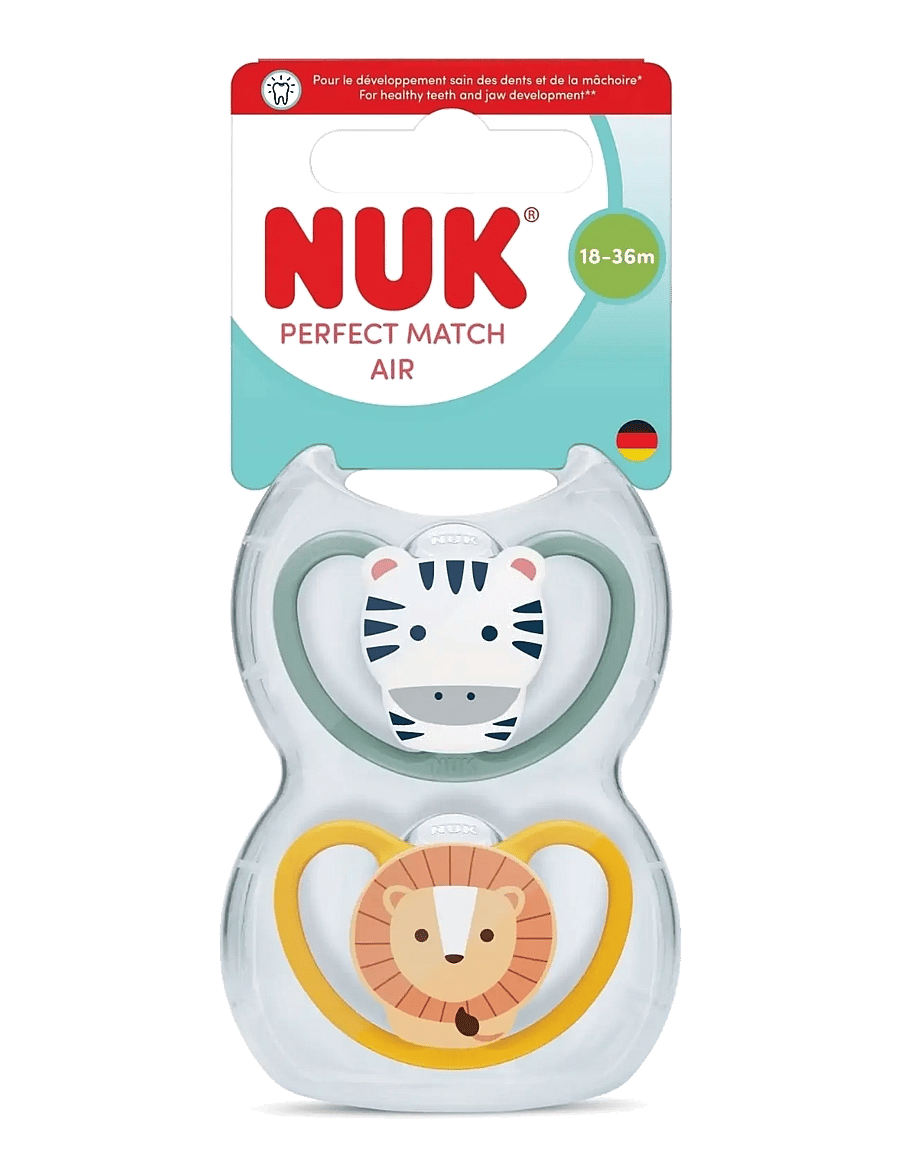 NUK - Perfect Match Air Zebra/Lion, size 18-36 months - sutter - zebra/lion - 0