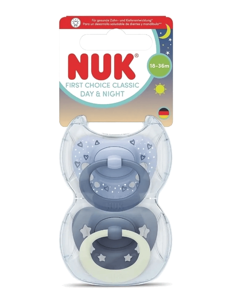 NUK - First Choice Classic Day & Night Blue, size 18-36 months - blue - 0